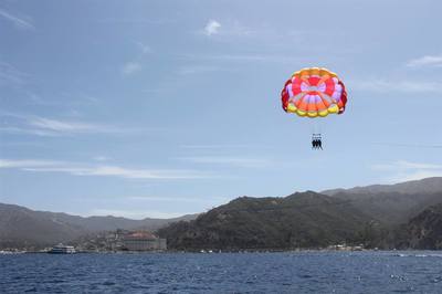 Parasailing is just one of many things to do on Catalina Island